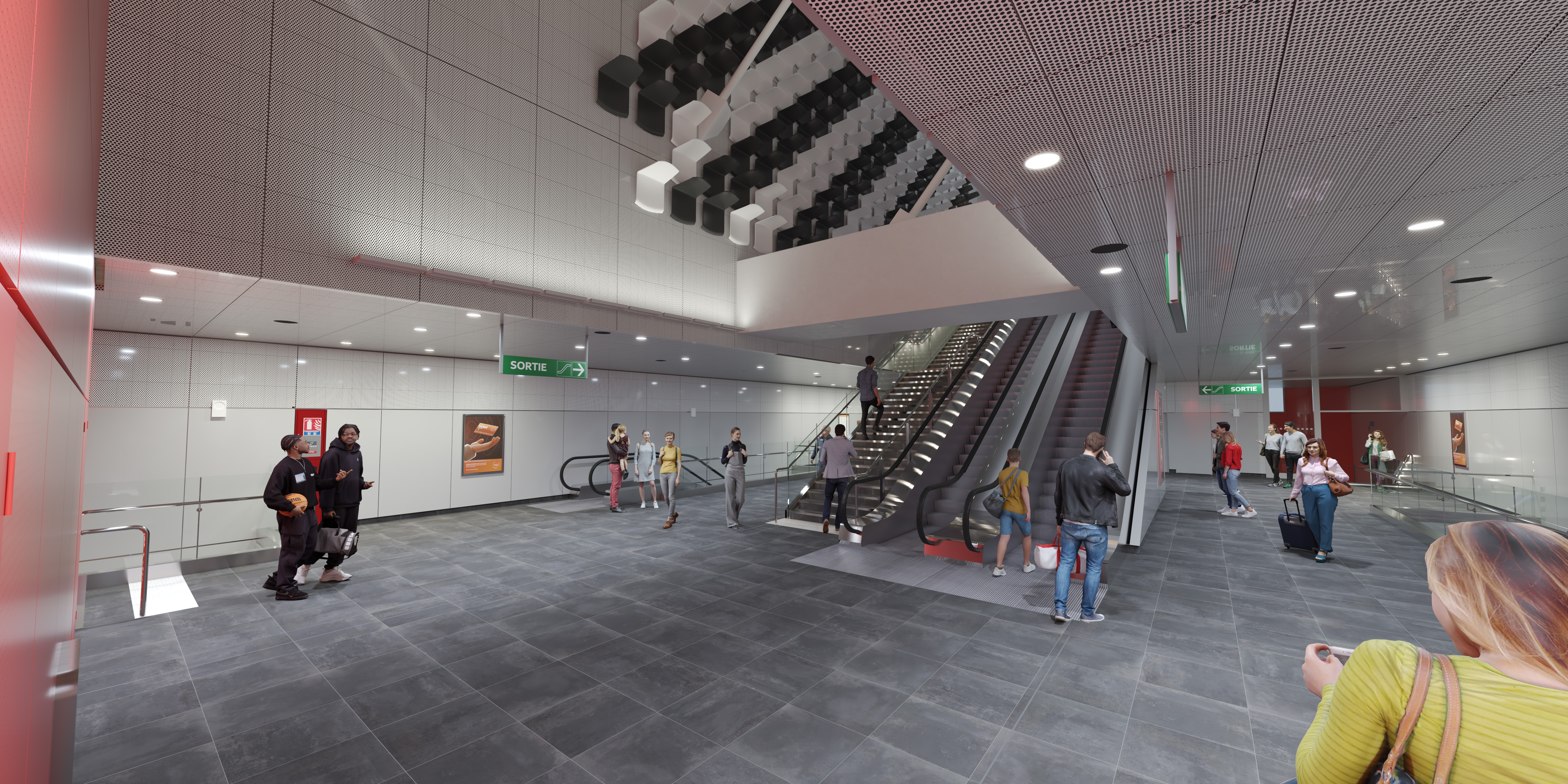 Intérieure Station de métro de Toulouse visite virtuelle